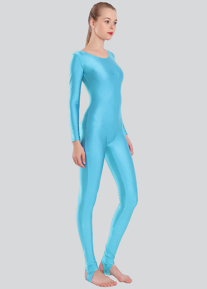 Womens Scoop Neck Unitard with Stirrup