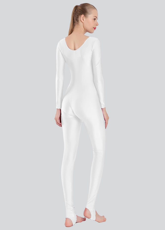 Womens Scoop Neck Unitard with Stirrup