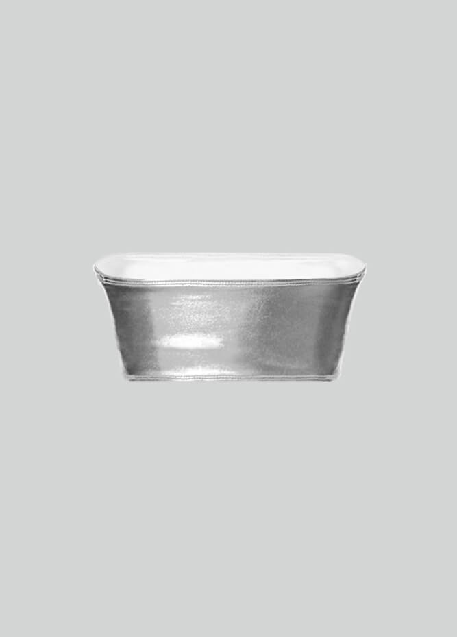 Womens Shiny Metallic Bandeau Top with Bra