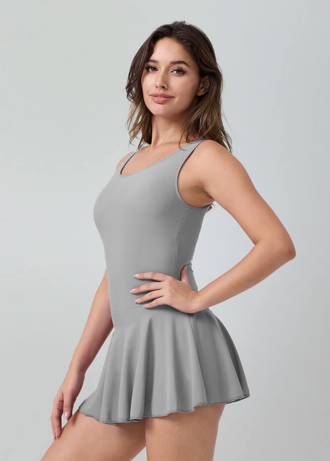 Womens Tank Dance Leotard with Skirt