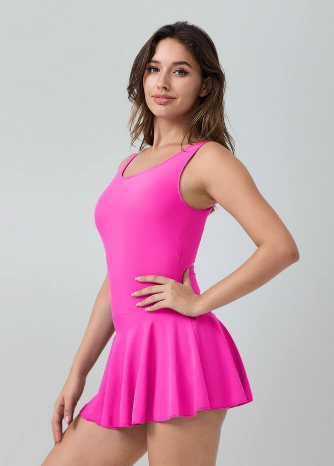 Womens Tank Dance Leotard with Skirt