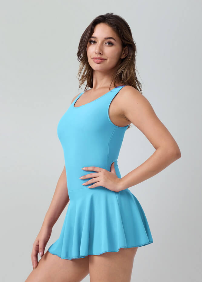 Womens Tank Dance Leotard with Skirt