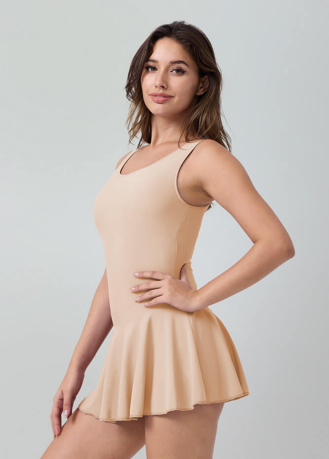 Womens Tank Dance Leotard with Skirt