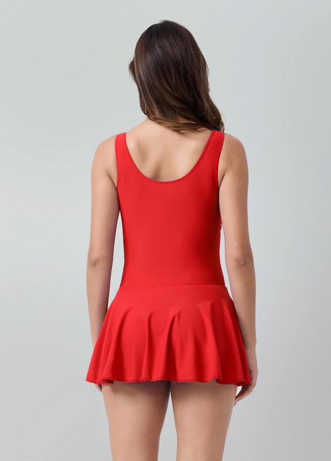 Womens Tank Dance Leotard with Skirt
