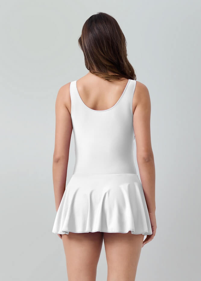Womens Tank Dance Leotard with Skirt