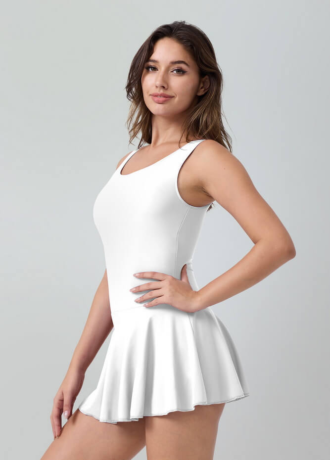 Womens Tank Dance Leotard with Skirt