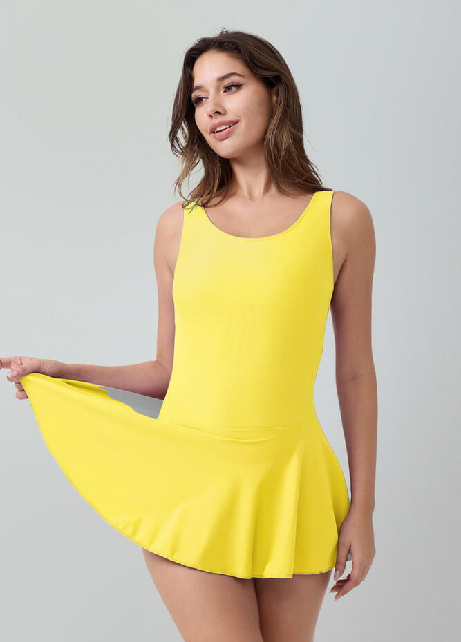 Womens Tank Dance Leotard with Skirt