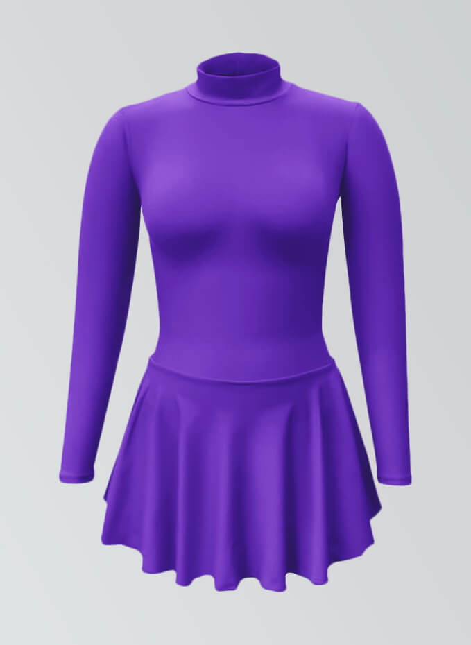 Thong Long Sleeve Skirted Leotard