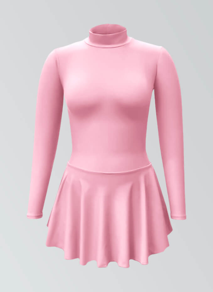 Thong Long Sleeve Skirted Leotard