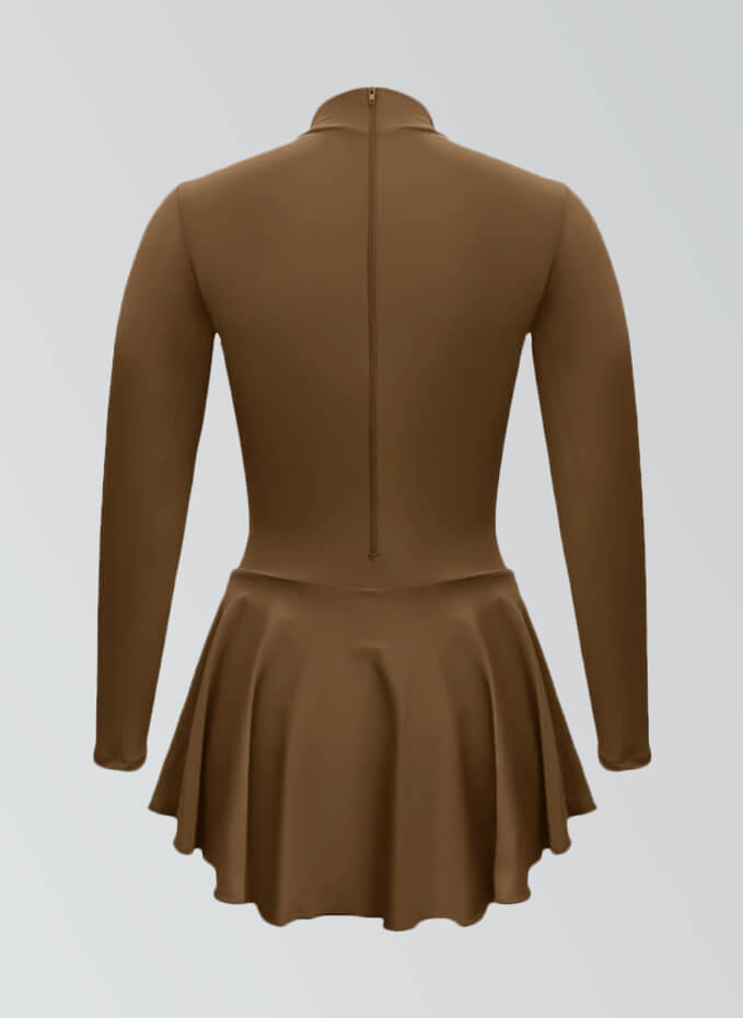 Thong Long Sleeve Skirted Leotard