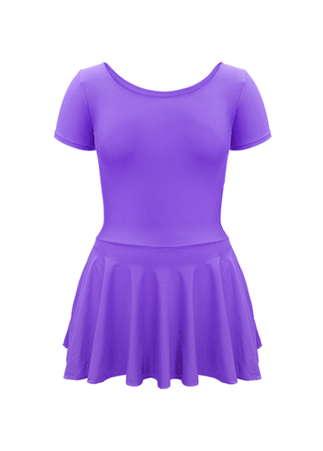 Thong Short Sleeve Skirted Leotard