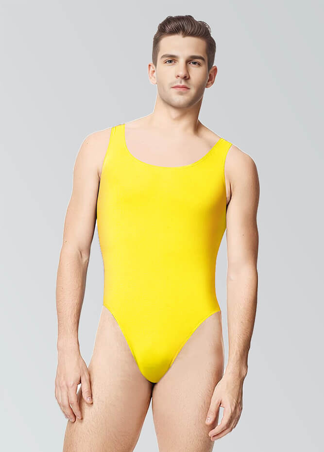 80s Mens Tank Thong Leotard
