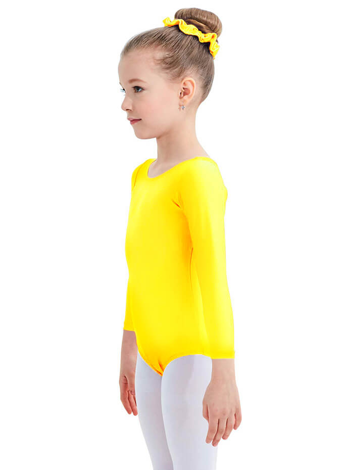 Speerise Girls Roundneck Long Sleeve Leotard