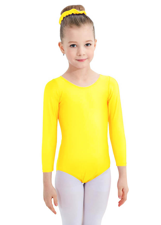 Speerise Girls Roundneck Long Sleeve Leotard