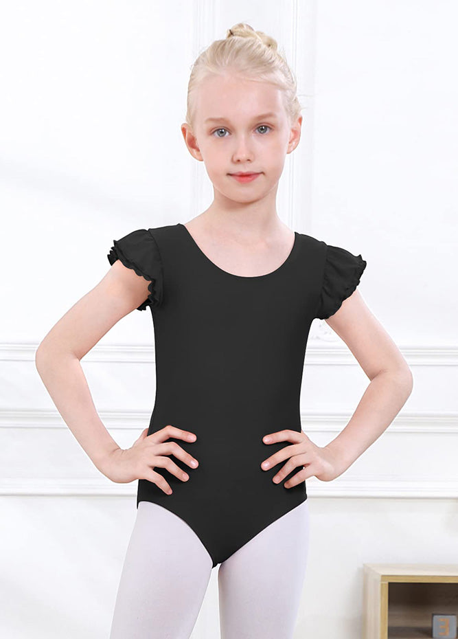 Speerise Ruffle Leotard Crisscross Back 3-12 Years