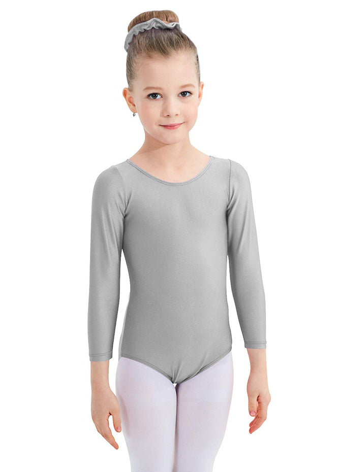 Gray Long Sleeve Leotard