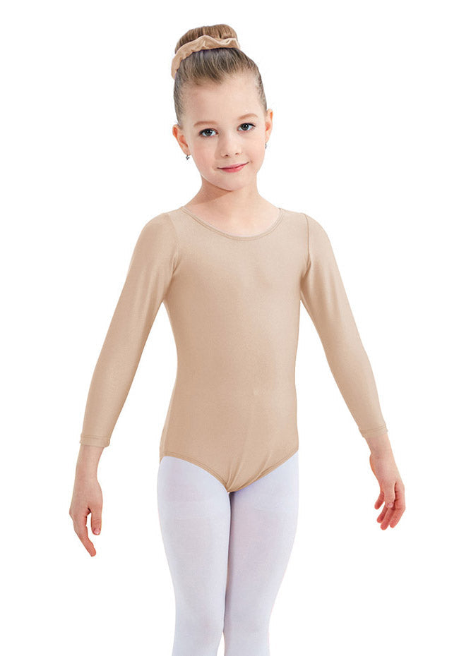 Speerise Girls Roundneck Long Sleeve Leotard