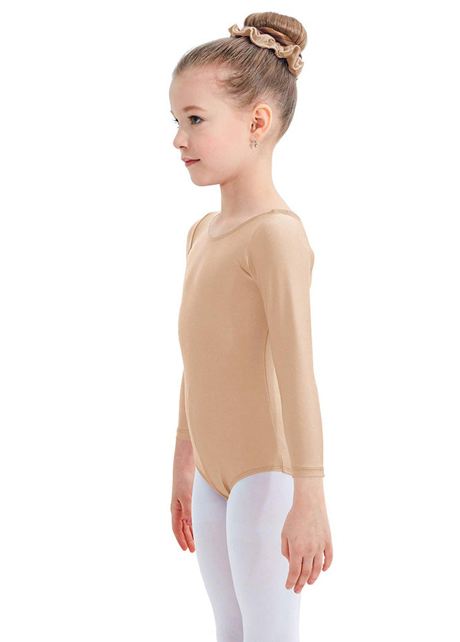 Speerise Girls Roundneck Long Sleeve Leotard