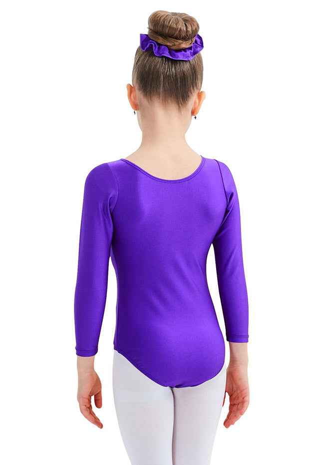 Purple Long Sleeve Leotard