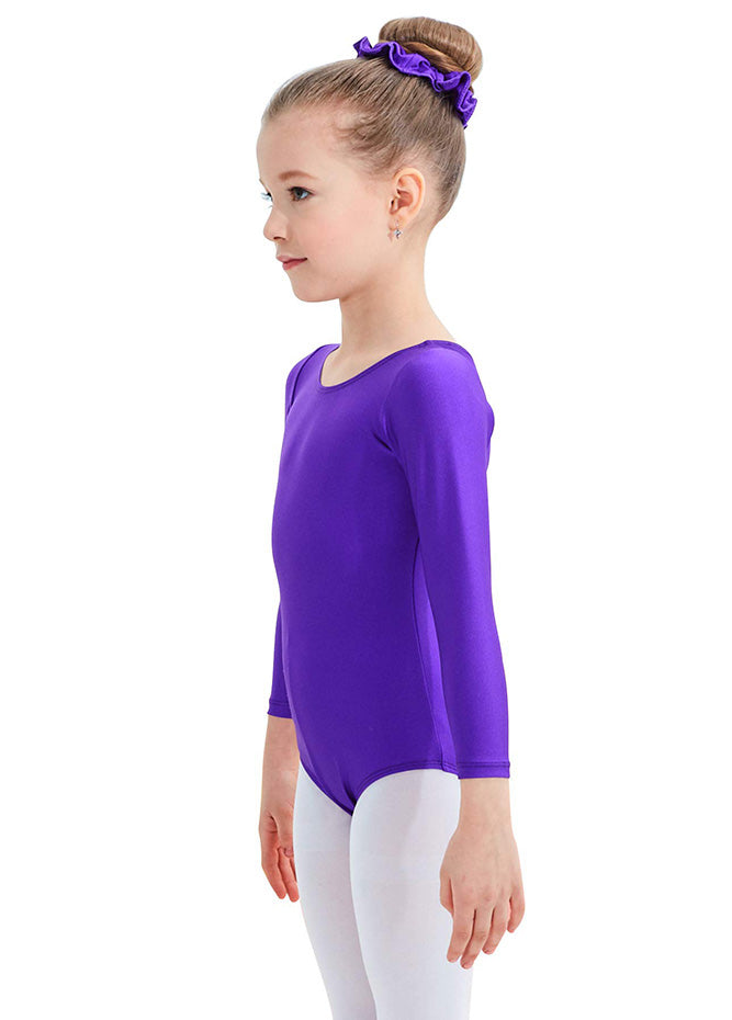 Purple Long Sleeve Leotard