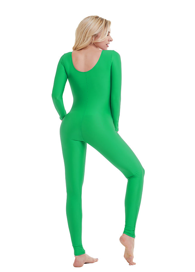 green long sleeve unitard