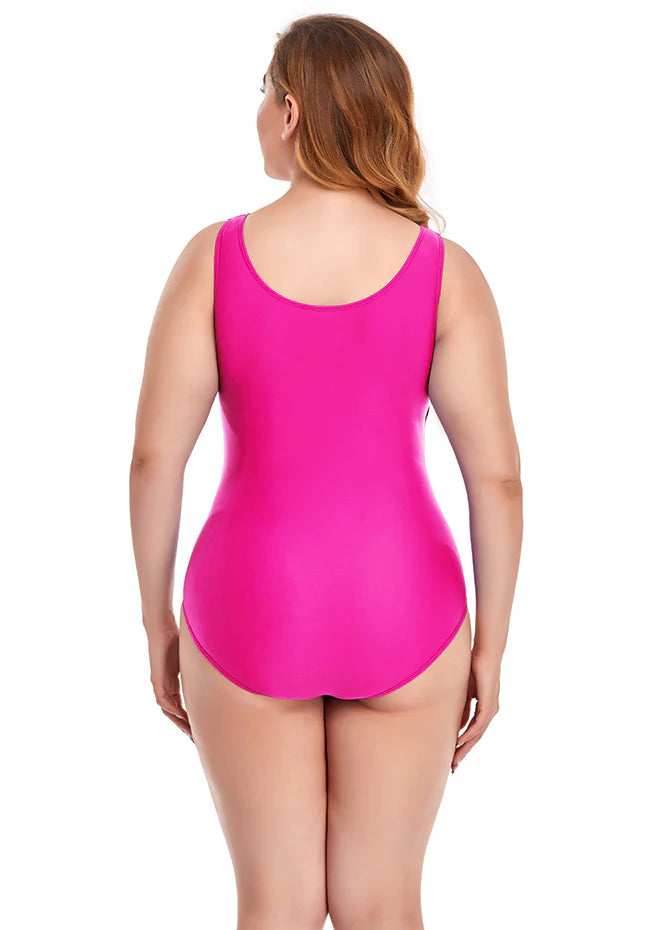 Plus size hot pink leotard