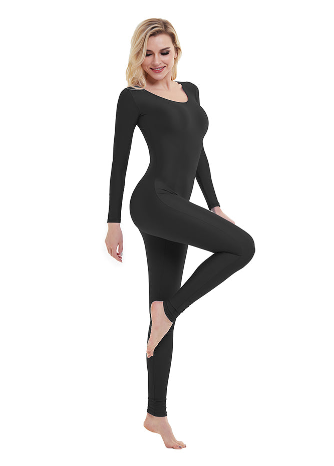 black long sleeve unitard