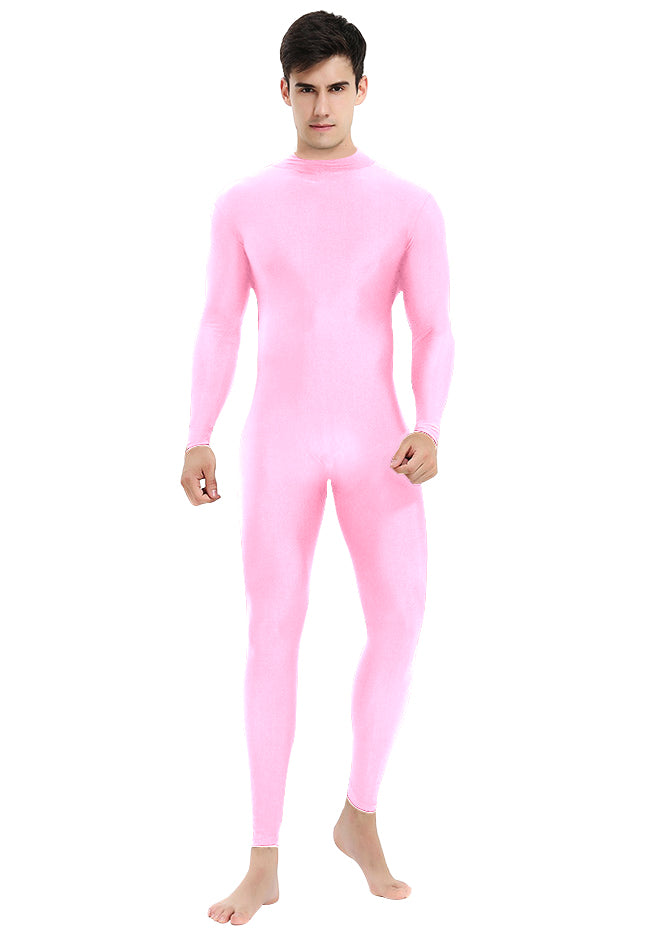 Mens Turtleneck Spandex Long Sleeve Unitard