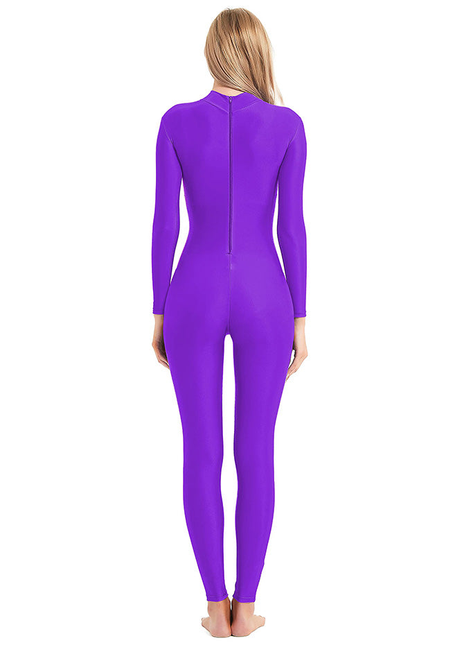 Purple Turtleneck Unitard