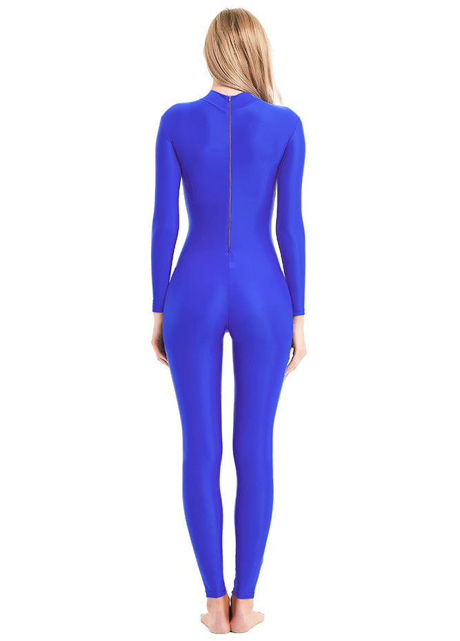 Poyal Blue Turtleneck Unitard