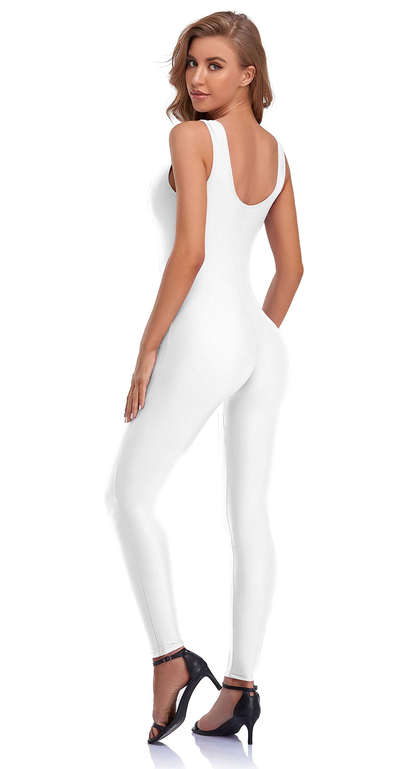 white dance unitard