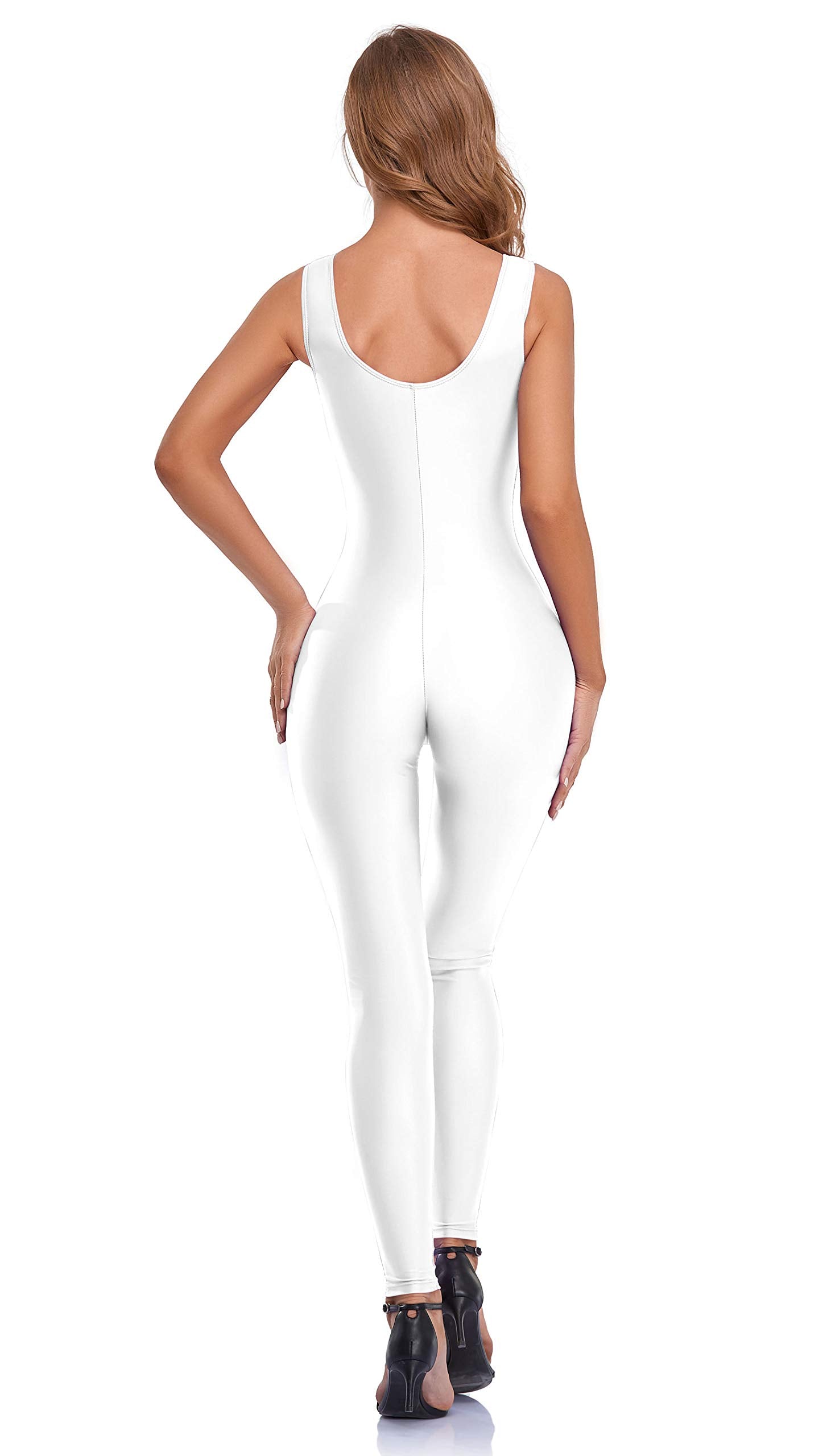 white dance unitard