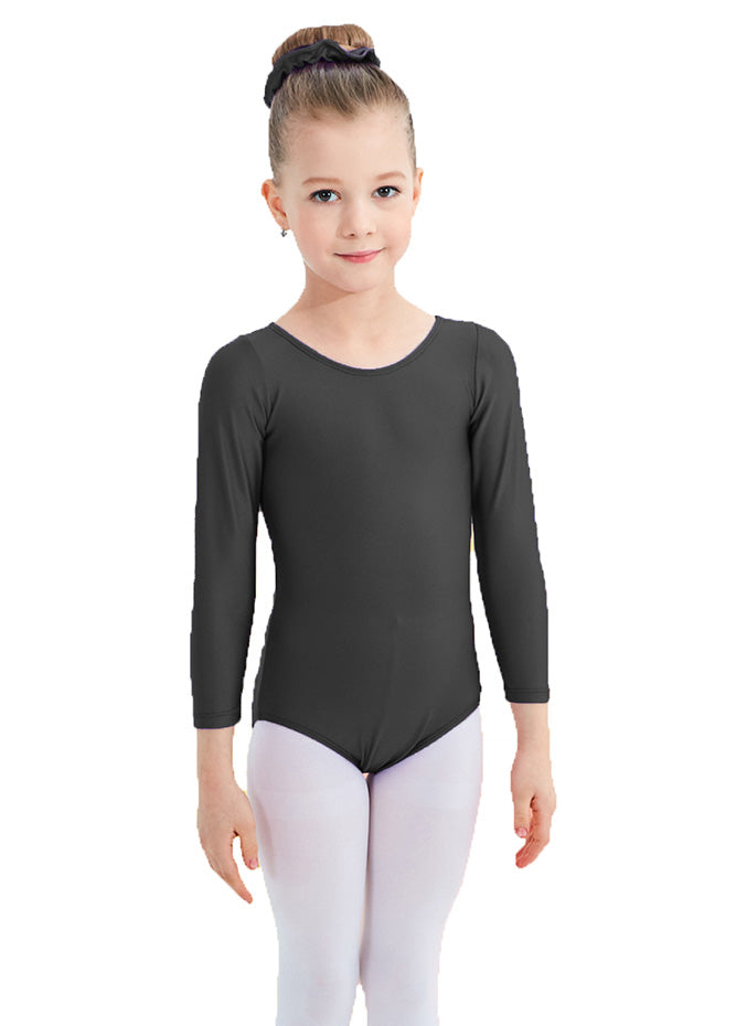 Speerise Girls Roundneck Long Sleeve Leotard