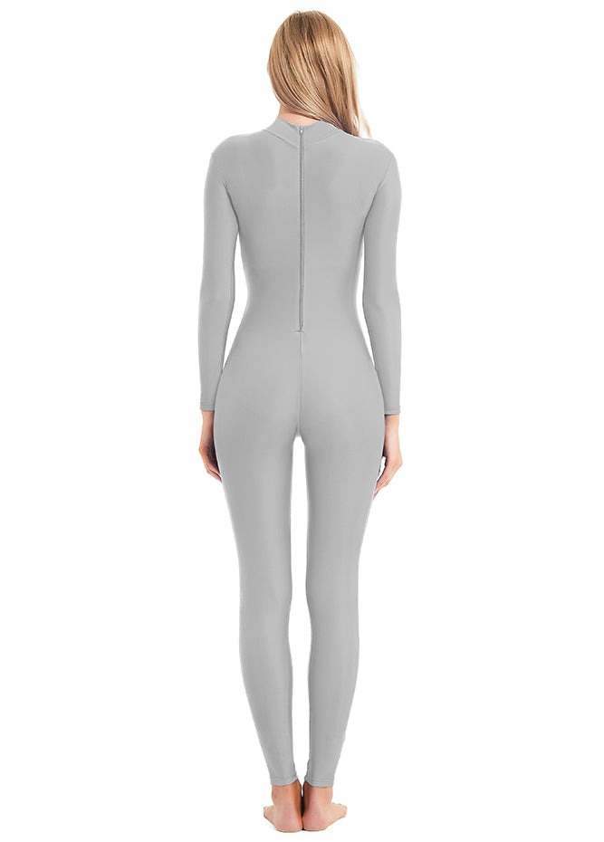 Gray Turtleneck Unitard