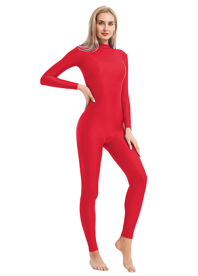 Red Turtleneck Unitard