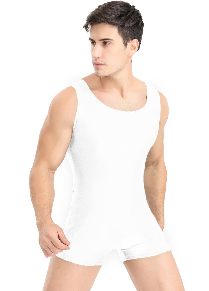 Speerise Mens Biketard Spandex Short Tank Unitard