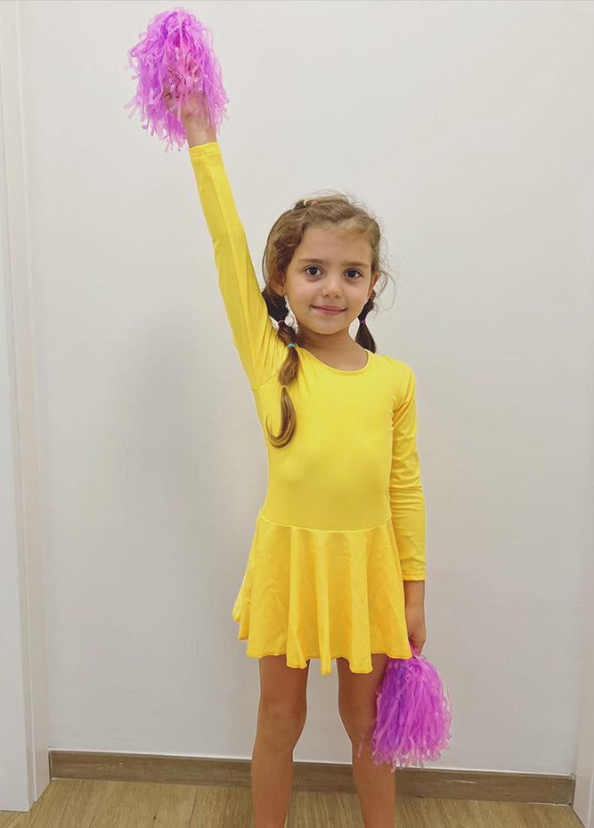 Speerise Long Sleeve Ballet Dance Leotard with Skirt