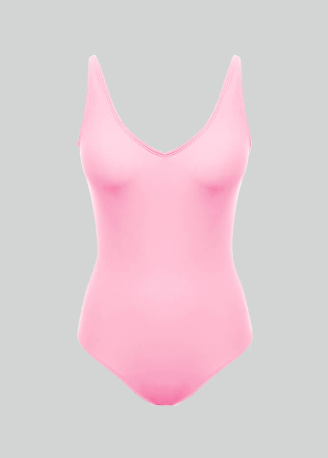 Womens V-Neck Back Straps Spandex Leotards