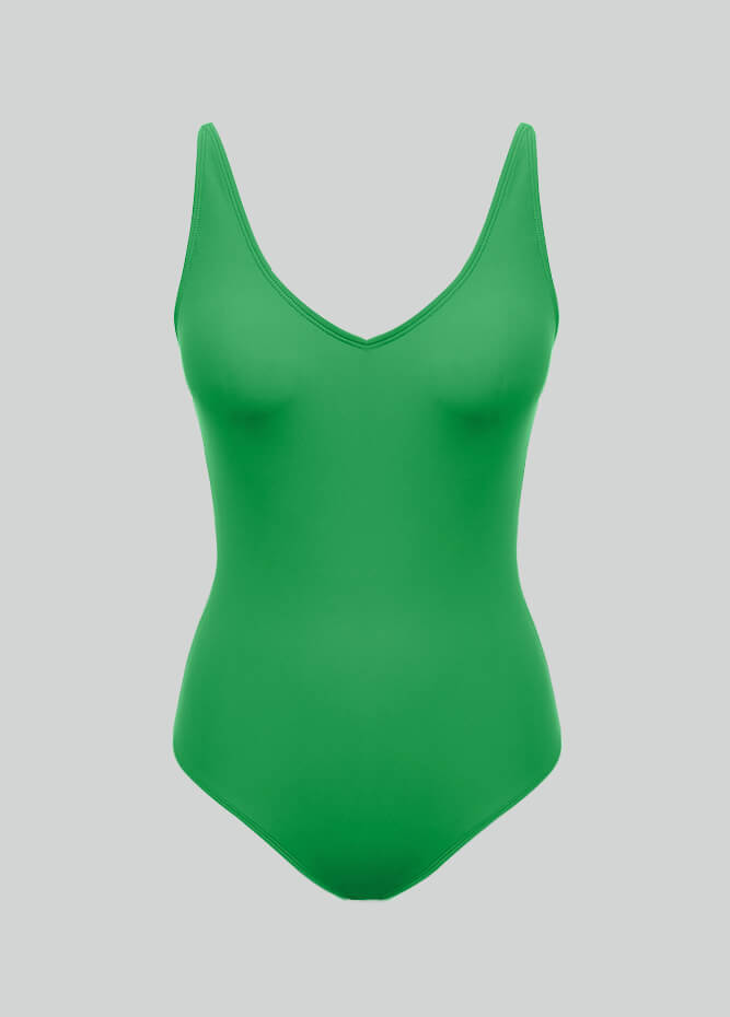 Womens V-Neck Back Straps Spandex Leotards