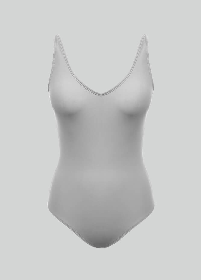 Womens V-Neck Back Straps Spandex Leotards
