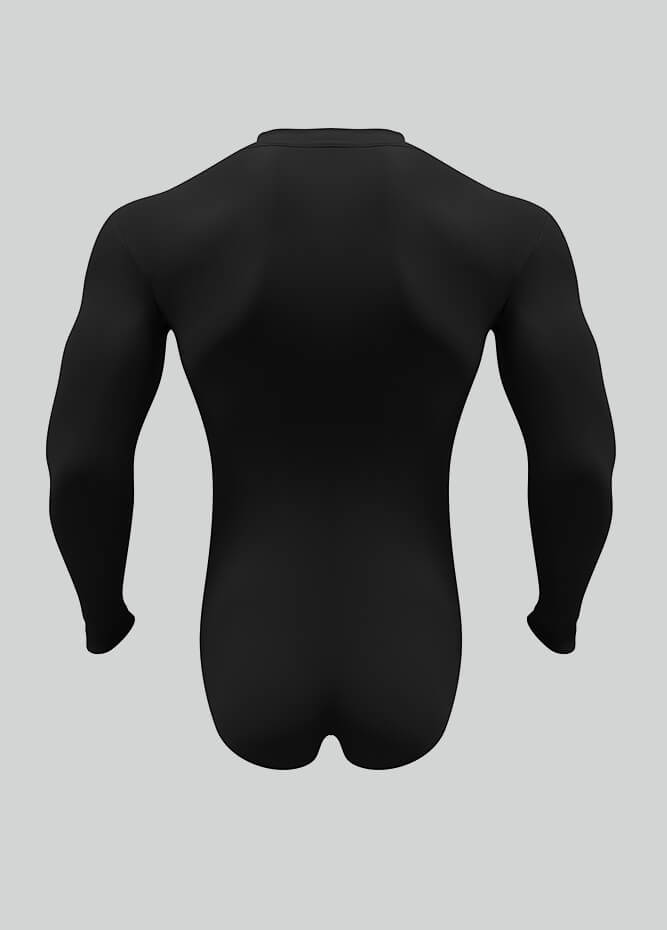 Mens Long Sleeve Activewear - Black