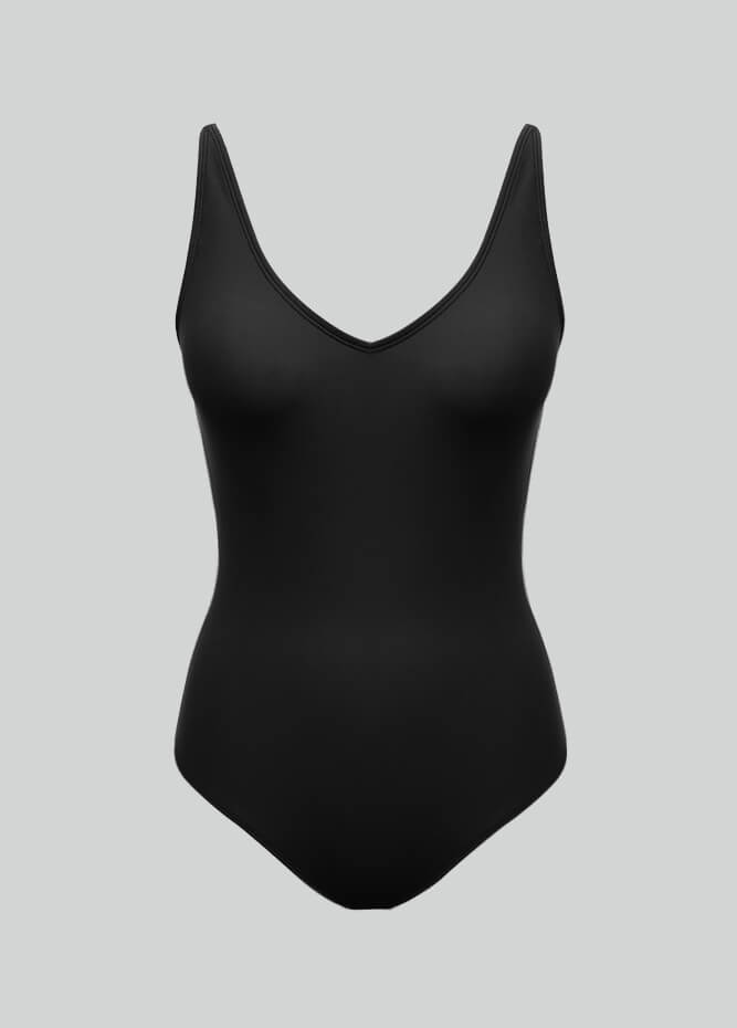 Womens V-Neck Back Straps Spandex Leotards