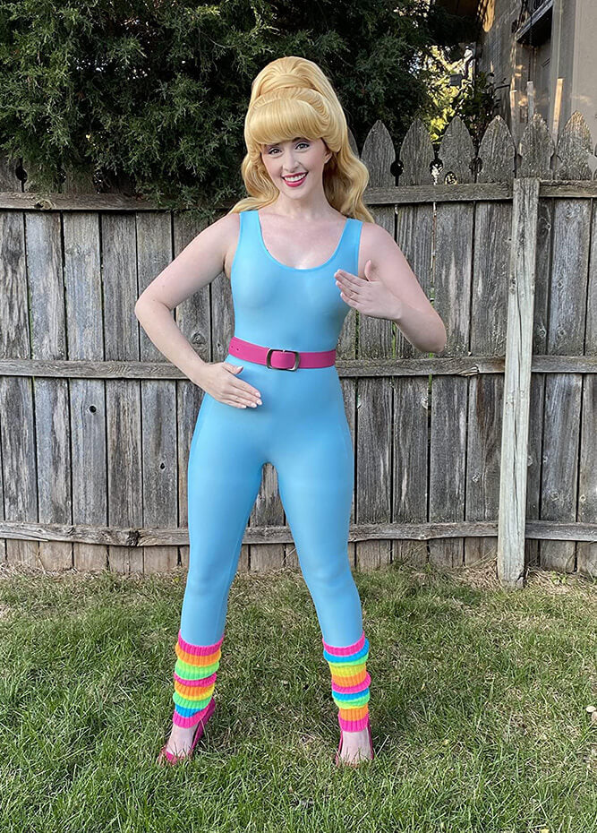 80s Workout Costume Outfit Barbie Set