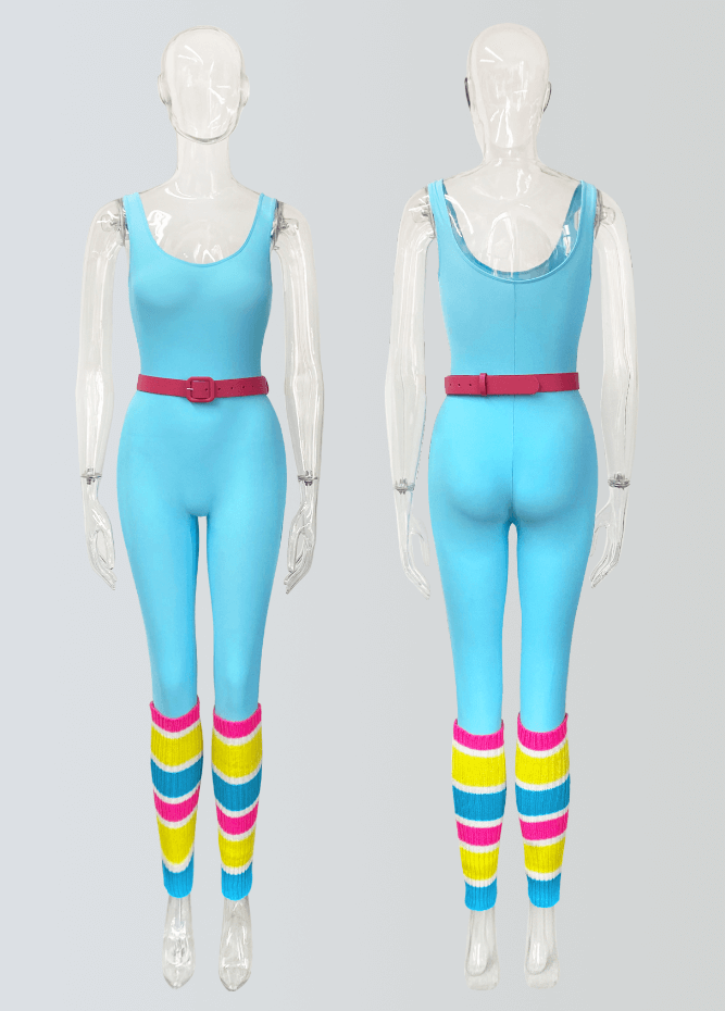 80s Workout Costume Outfit Barbie Set