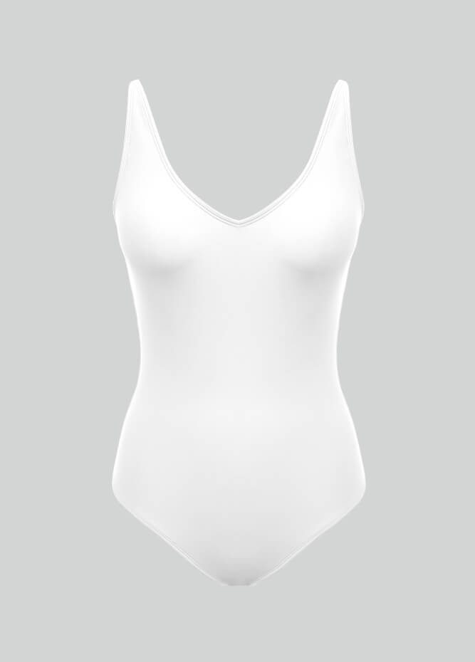 Womens V-Neck Back Straps Spandex Leotards