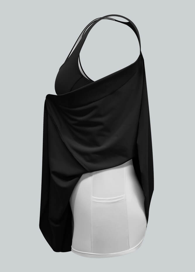 2-in-1 Athletic Dress With Detached Shorts