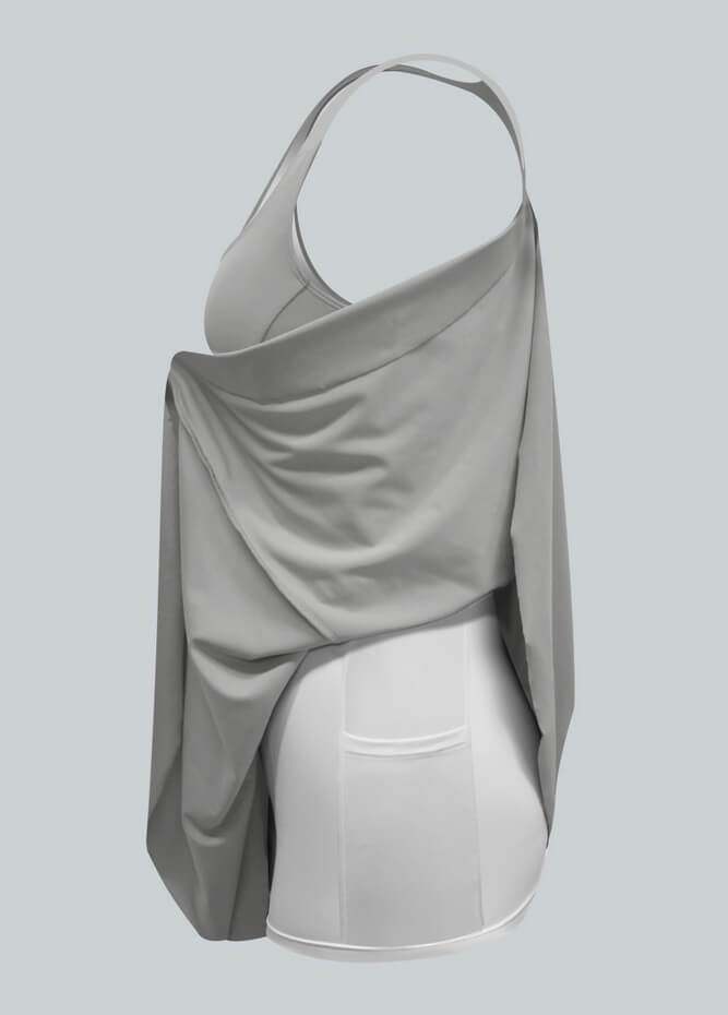 2-in-1 Athletic Dress With Detached Shorts