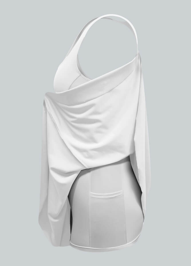 2-in-1 Athletic Dress With Detached Shorts