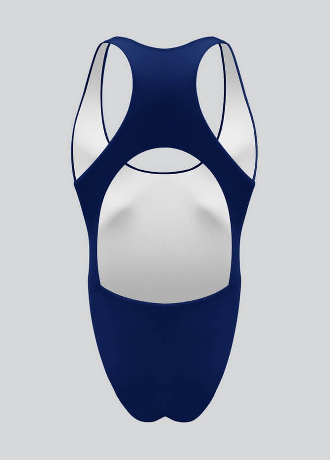 Mens Deep U-Neck Bodysuit With Back Cut-Out