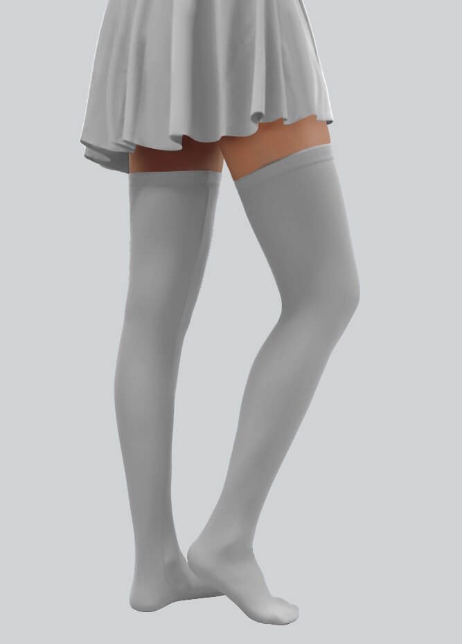 Thigh-High Stockings with Silicone Leg Grippers